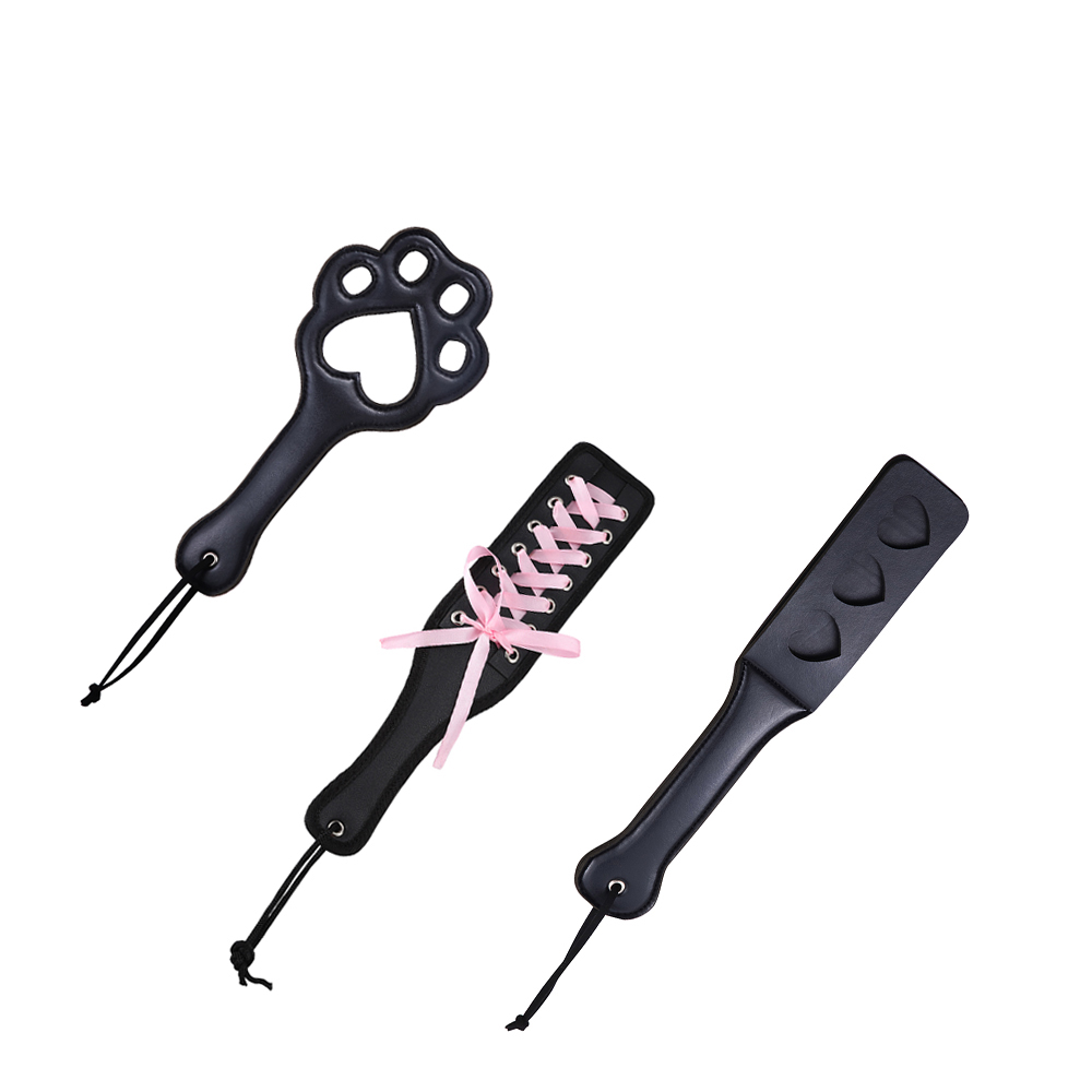 Craft Tools - รูปหัวใจ BDSM หนัง SP อุปกรณ์ยั่วยวนสำหรับผู้ใหญ่ ไม้ตีผิว