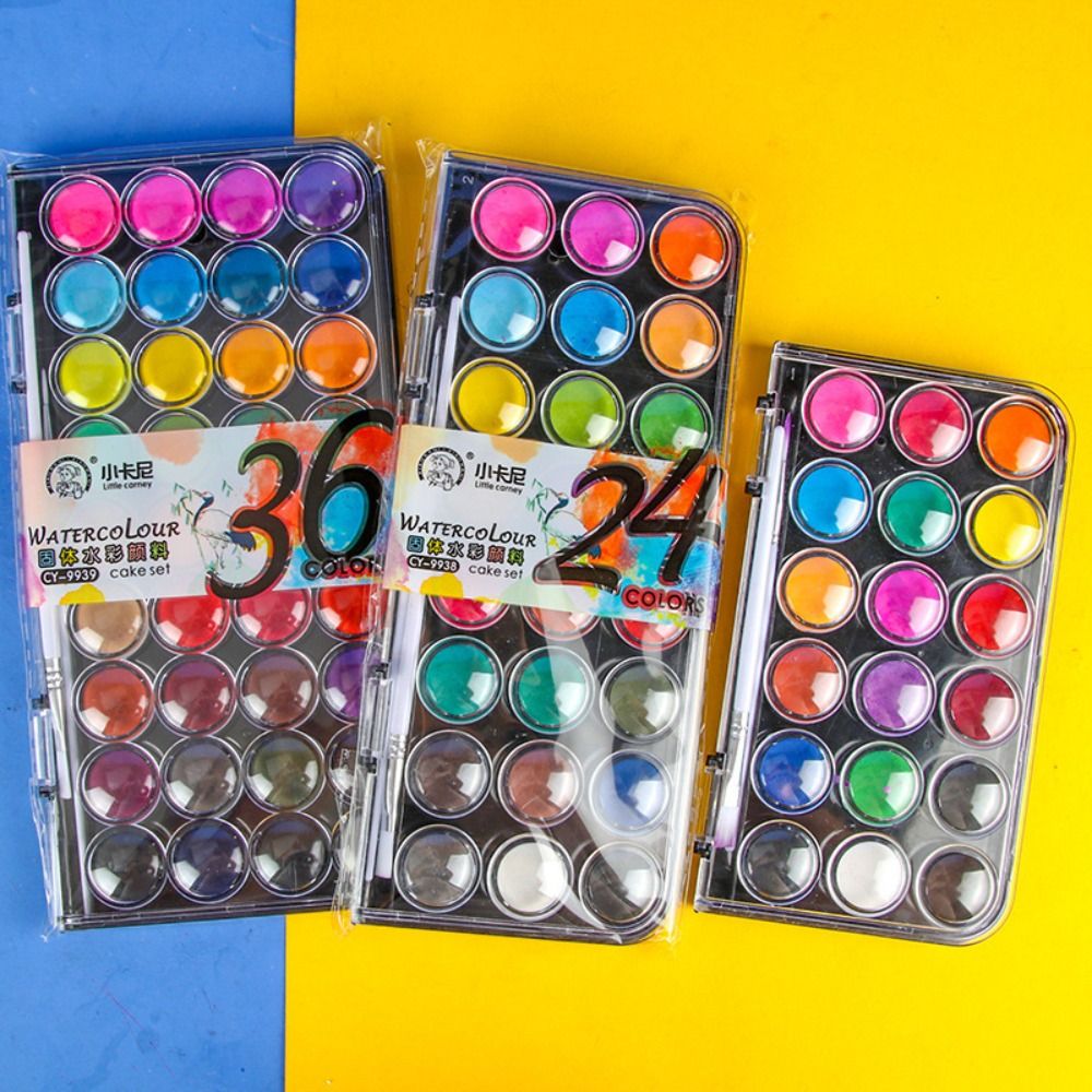 12/18/24/36 สีทึบสีน้ําชุด MET - Watercolor Paint Set Solid Pigment บทวิจารณ์และราคา