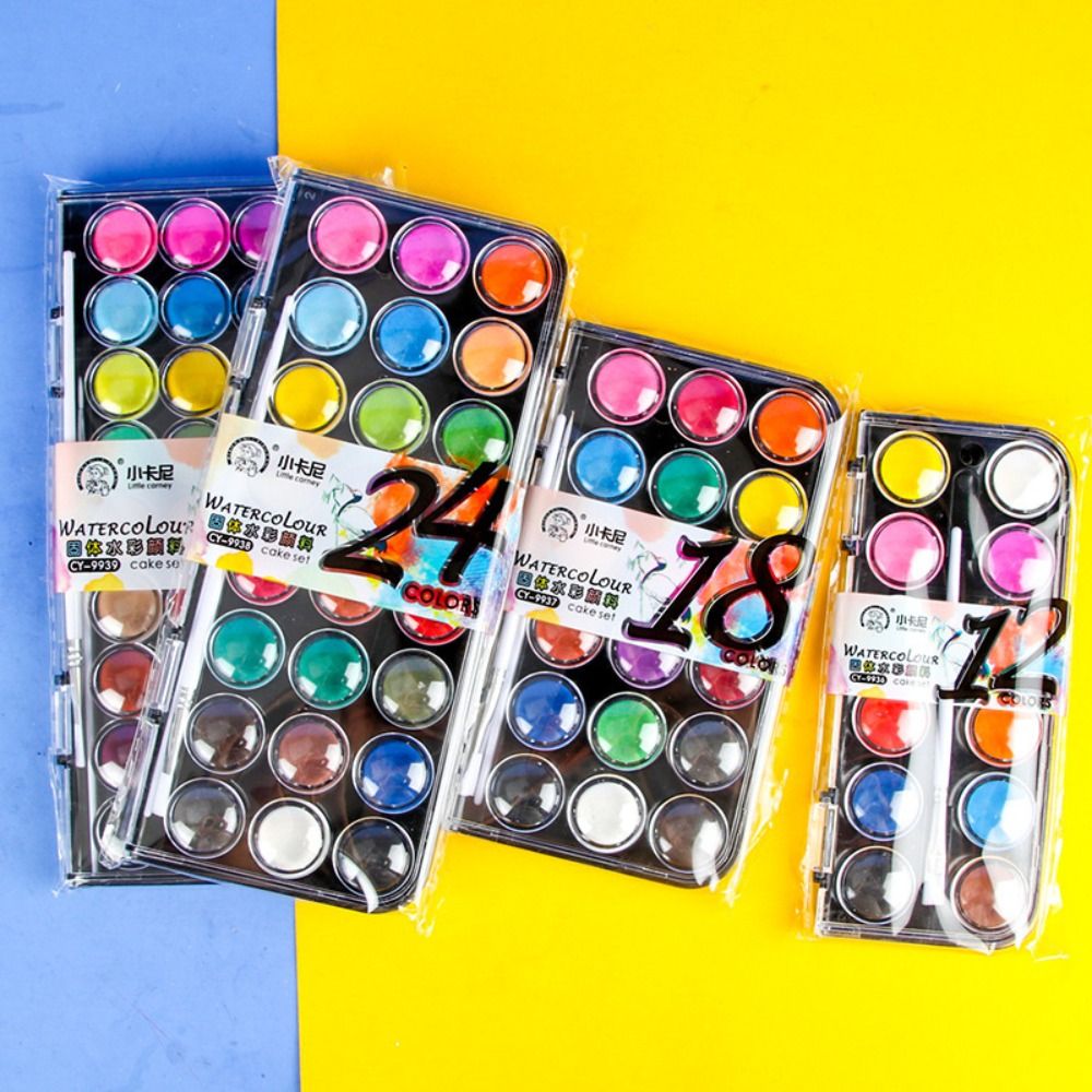 12/18/24/36 สีทึบสีน้ําชุด MET - Watercolor Paint Set Solid Pigment บทวิจารณ์และราคา