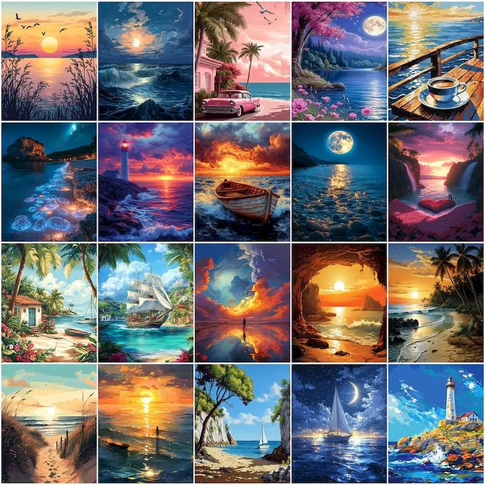 สีสำหรับระบายภาพตามตัวเลข ภาพท - Painting Supplies บทวิจารณ์และราคา