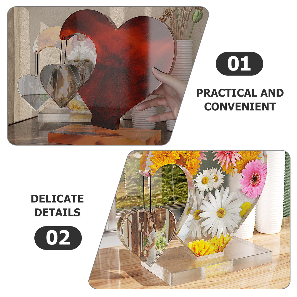 1 ชุด แม่พิมพ์ซิลิโคนรูปหัวใจส - Silicone Epoxy Resin Molds Set บทวิจารณ์และราคา
